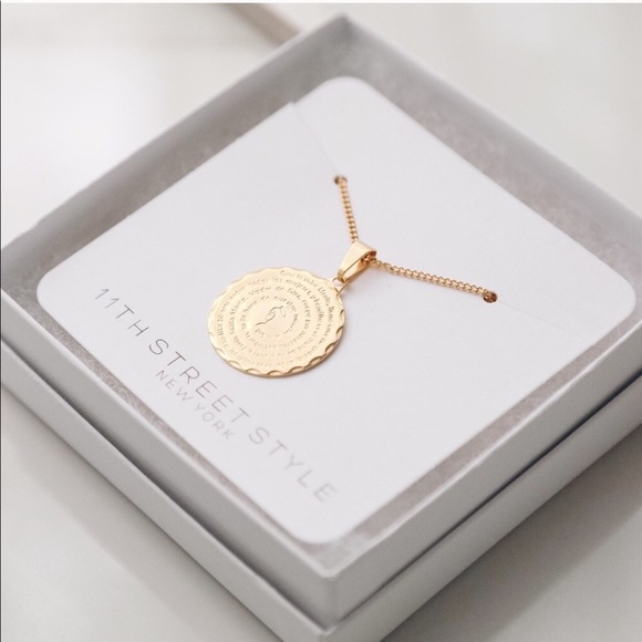 Mary Prayer Necklace | 18k Gold Filled - Picture 4 of 7